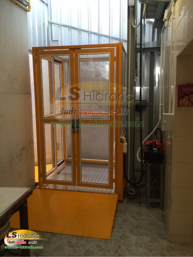 รับสร้าง ลิฟท์ STACKER 2 ชั้น หน้างานวิภาวดีรังสิต 16 โดยช่างทำลิฟท์ Ls Hidroric